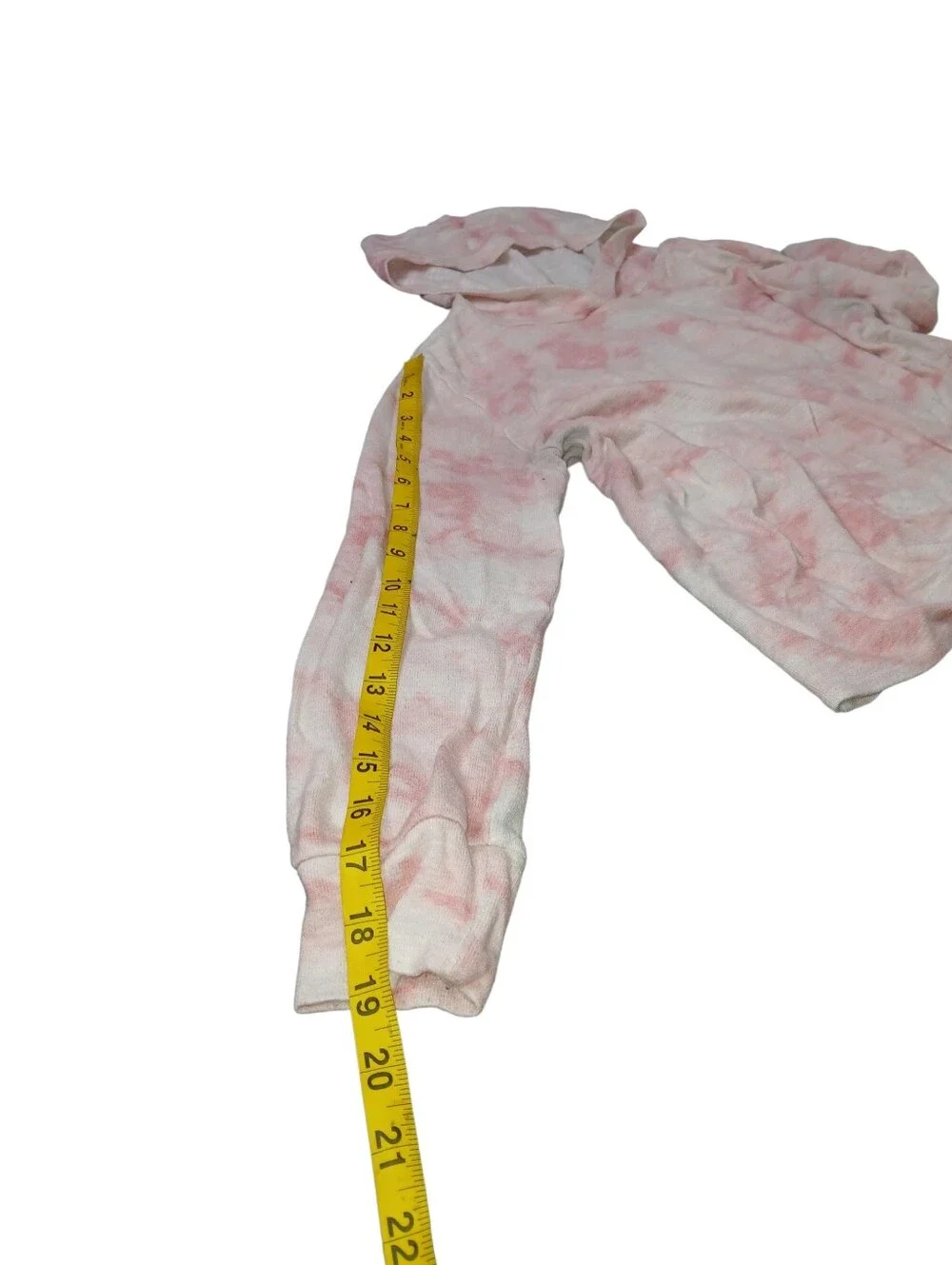 Old Navy Girls Pink Tie-Dye Lightweight Hoodie Top